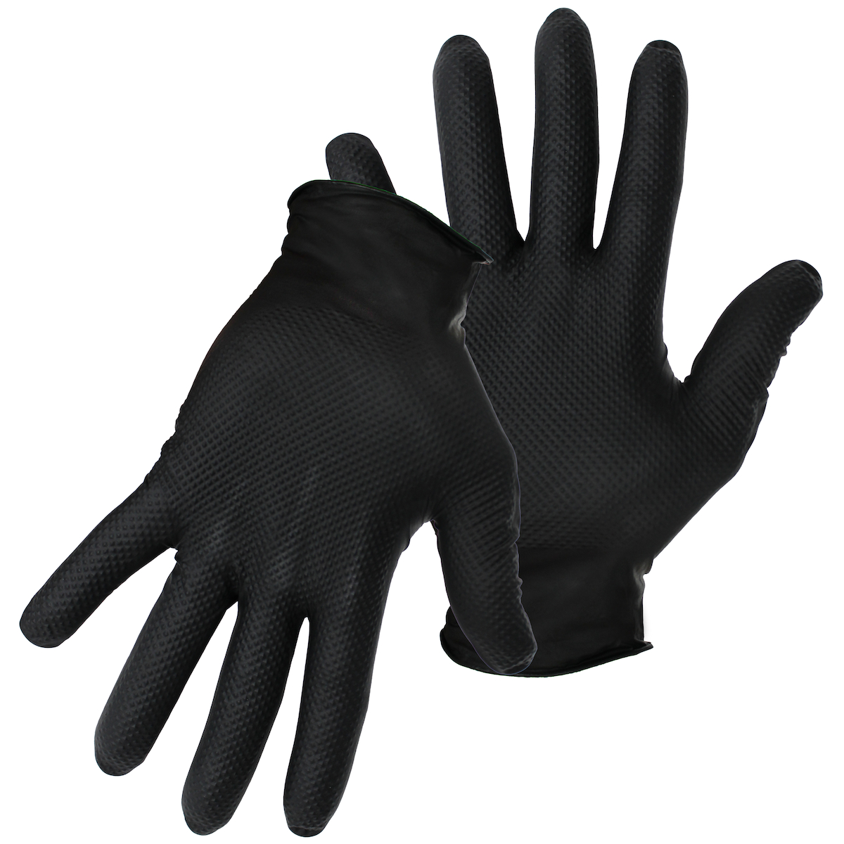 Sun Black Rubber Gloves